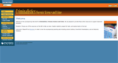 Desktop Screenshot of criminalistics.jbpub.com